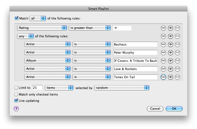 Smarter Playlists in iTunes 9